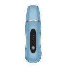 Facial Skin Scrubber High-Frequency Deep Cleaning Vibration C2 Ultrasonic Ion Face Spatula Blackhead Remover For Deep Cleansing blue