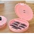 False Eyelashes Subpackage Tool Storage Case with Bow Portable Lash Box without Mirror Pink