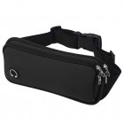 Fanny Pack For Men Women Waist Pack Bag With Headphone Jack Adjustable Straps Running Belt Bumbag With 2 Pockets black
