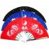 Fans Stainless Steel Frame Chinese Fans Tai Chi Martial Arts Tools Tai Chi Fan Black