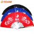 Fans Stainless Steel Frame Chinese Fans Tai Chi Martial Arts Tools Tai Chi Fan Blue