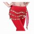 Fantastic Red Belly Dance Skirt Hip Scarf
