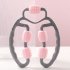 Fascia Muscle Roller 5 wheel Trigger Point Roller Massager Muscle Relaxation Device Deep Tissue Massage Tool gray pink