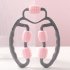 Fascia Muscle Roller 5 wheel Trigger Point Roller Massager Muscle Relaxation Device Deep Tissue Massage Tool pink