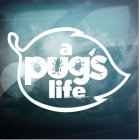 Fashion A PUG S LIFE Letters Car Reflective Stickers Decoration