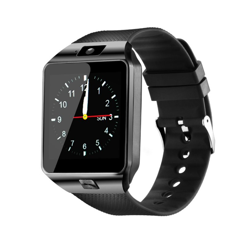Fashion Bluetooth Smart Watch with SIM and Memory Card Support for Android & iOS Devices  Black