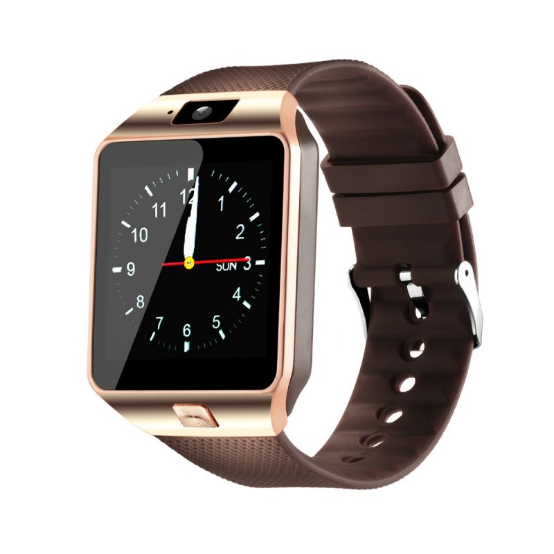 Fashion Bluetooth Smart Watch with SIM and Memory Card Support for Android & iOS Devices  Golden