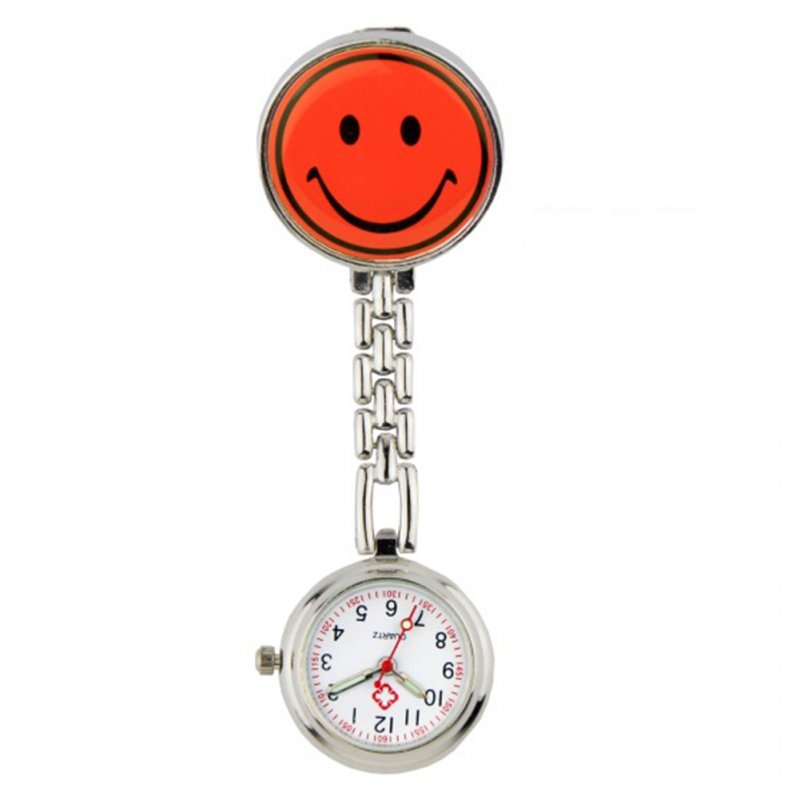 Fashion Casual Quartz Wrist Watch Luminous Smiley Face Pocket Watch