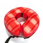 Fashion Checkered Elizabethan Collar Anti-licking Inflatable Design