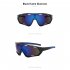 Fashion Colorful Cycling Sunglasses Outdoor Sports Riding Goggles Mtb Bike Eyewear For Man Woman Black frame grey lens