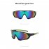 Fashion Colorful Cycling Sunglasses Outdoor Sports Riding Goggles Mtb Bike Eyewear For Man Woman Black frame grey lens