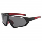 Fashion Colorful Cycling Sunglasses Outdoor Sports Riding Goggles Mtb Bike Eyewear For Man Woman Black frame grey lens