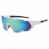 Fashion Colorful Cycling Sunglasses Outdoor Sports Riding Goggles Mtb Bike Eyewear For Man Woman Black frame grey lens