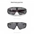 Fashion Colorful Cycling Sunglasses Outdoor Sports Riding Goggles Mtb Bike Eyewear For Man Woman Black frame red lens