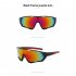 Fashion Colorful Cycling Sunglasses Outdoor Sports Riding Goggles Mtb Bike Eyewear For Man Woman Black frame grey lens