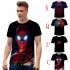 Fashion Cool Spiderman 3D Printing Summer Casual Short Sleeve T shirt for Men Women C XL