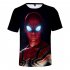 Fashion Cool Spiderman 3D Printing Summer Casual Short Sleeve T shirt for Men Women Q S