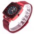 Fashion Cool Steel Belt Casual Square Quartz Wrist Watch