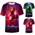 Fashion Cool Superhero 3D Digital Printing Short Sleeve T shirt B M