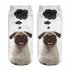 Fashion Dog Bone Pattern Printing Soft Short Ankle Socks white One size