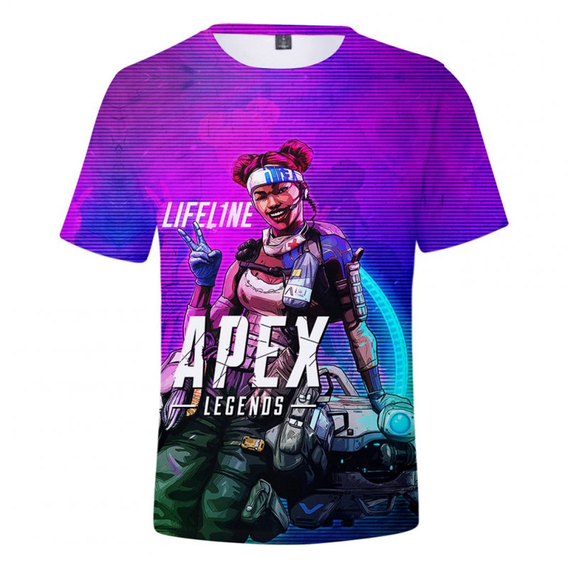 Fashion Game 3D Apex Legends Printing Short Sleeve T-Shirt  Section C_S