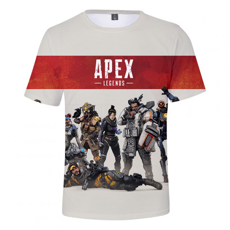Fashion Game 3D Apex Legends Printing Short Sleeve T-Shirt  Section A_XL