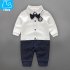 Fashion Gentleman Style Toddler Baby Rompers Soft Cotton Warm Breathable Jumpsuits Christmas Gift