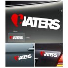 Fashion HATERS Letters Car Reflective Decals Decoration