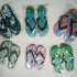 Fashion Home Pinch Non slip Beach Flops Home Slippers 36 24 5cm Mixed color