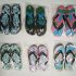 Fashion Home Pinch Non slip Beach Flops Home Slippers 37 25cm Mixed color