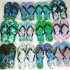 Fashion Home Pinch Non slip Beach Flops Home Slippers 40 26 5cm Mixed color