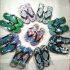 Fashion Home Pinch Non slip Beach Flops Home Slippers 40 26 5cm Mixed color