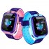 Fashion Life Waterproof Smart Phone Telephone Positioning Watch for Student Children Kids Pink English