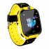 Fashion Life Waterproof Smart Phone Telephone Positioning Watch for Student Children Kids Yellow English