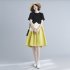 Fashion Maternity Dress For Women Summer Round Neck Short Sleeves A line Skirt Loose Large Size Pullover Dress blue M
