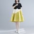 Fashion Maternity Dress For Women Summer Round Neck Short Sleeves A line Skirt Loose Large Size Pullover Dress blue 2XL