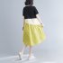 Fashion Maternity Dress For Women Summer Round Neck Short Sleeves A line Skirt Loose Large Size Pullover Dress blue 2XL