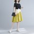 Fashion Maternity Dress For Women Summer Round Neck Short Sleeves A line Skirt Loose Large Size Pullover Dress blue 2XL