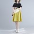 Fashion Maternity Dress For Women Summer Round Neck Short Sleeves A line Skirt Loose Large Size Pullover Dress blue 2XL