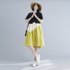 Fashion Maternity Dress For Women Summer Round Neck Short Sleeves A line Skirt Loose Large Size Pullover Dress blue 2XL
