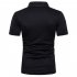 Fashion Men Slim Fit V Neck Short Sleeve Muscle Tee T shirt  black L