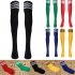 Fashion Men s Knee High Triple Stripe Athletic Soccer Tube Sock Breathable Comfortable Durable One Size