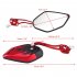 Fashion Motorcycle Refit Rear View Side Rearview Mirrors for Yamaha Suzuki Honda blue