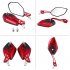 Fashion Motorcycle Refit Rear View Side Rearview Mirrors for Yamaha Suzuki Honda blue