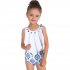 Fashion Parent child Swimwear Chic Printing Ruffle Swimsuit Set