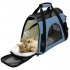 Fashion Portable Pet Cat Dog Tote Bag with Ergonomic Handle for Outdoor Travel Walking sapphire blue S