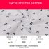 Fashion Printing Cotton Boxer For Men Breathable Loose Underwear Multi color Middle Waist Casual Shorts white dots M