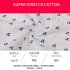 Fashion Printing Cotton Boxer For Men Breathable Loose Underwear Multi color Middle Waist Casual Shorts white clover XXL