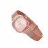Fashion Quartz Wrist Watch for Women Simple Electroplating Gradient Square Dial Adjustable Watch Gradient Blue