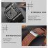 Fashion Rectangle Watch Quartz Movement Casual Wristwatch  white